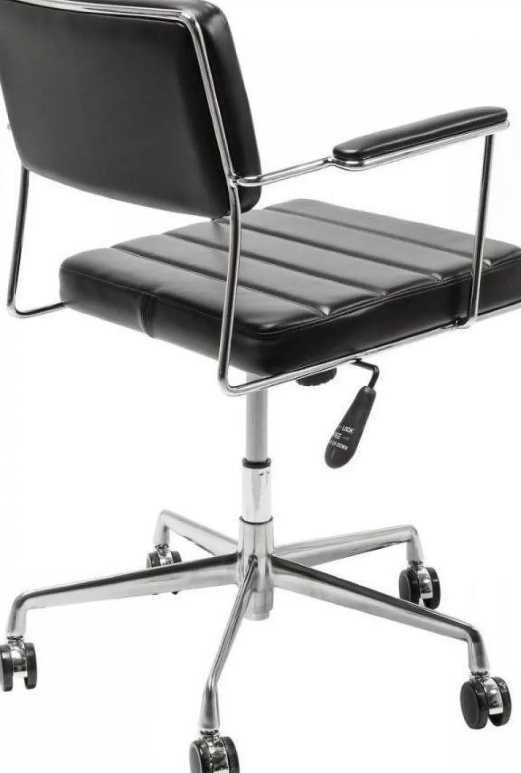 Fauteuil de Bureau Ergonomique Dottore - Design Contemporain en Noir par KARE, Confort Haut de Gamme pour Espaces Professionnels