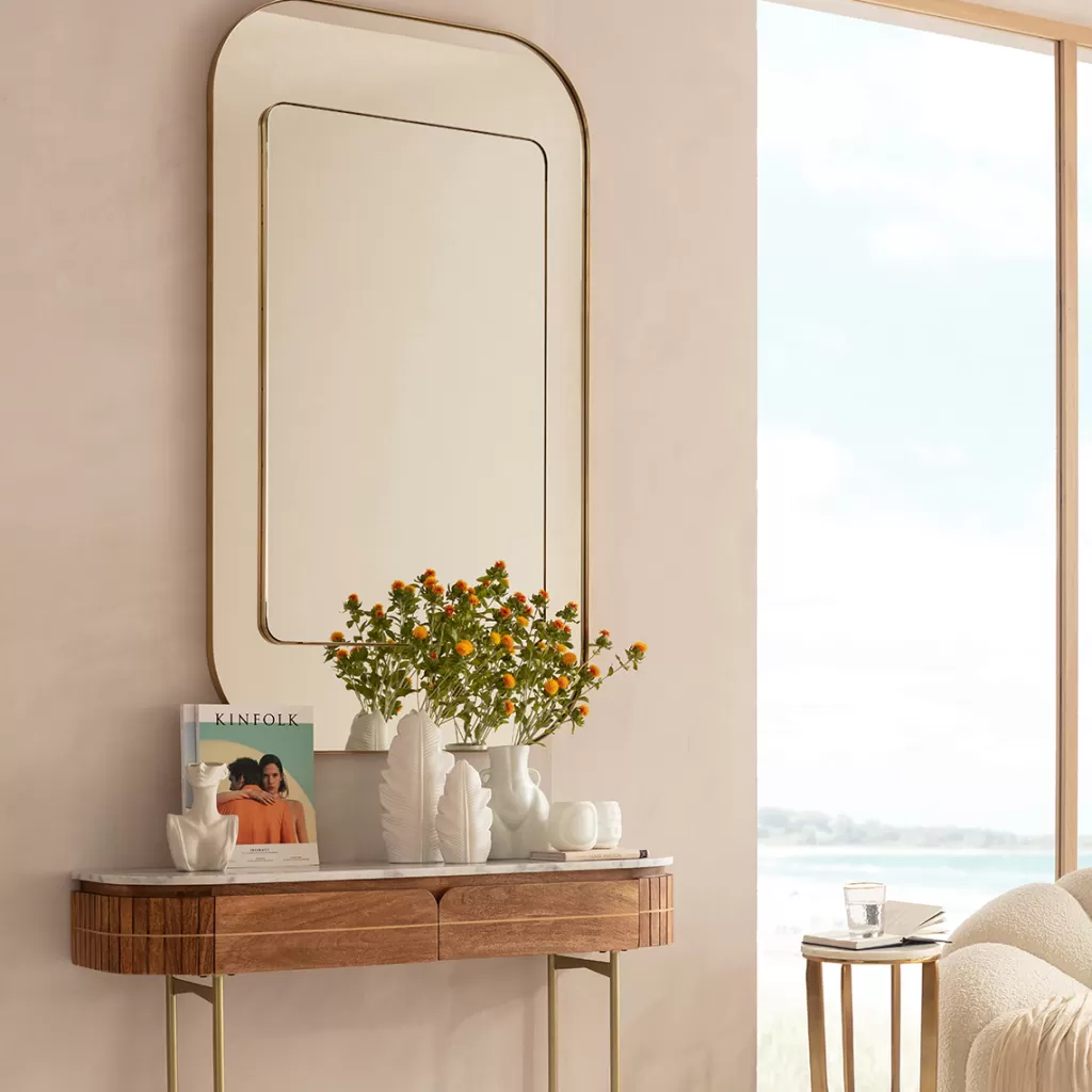 Miroir Murale Élégant KARE Design - Double Rangée de Cadres, 140 cm x 80 cm, Décor Murial Contemporain