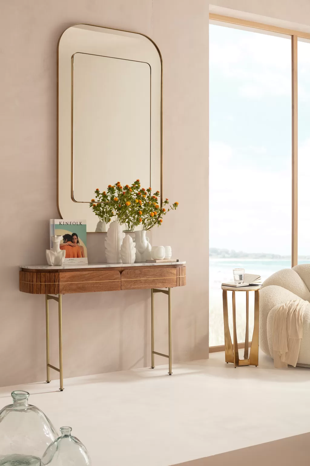 Miroir Murale Élégant KARE Design - Double Rangée de Cadres, 140 cm x 80 cm, Décor Murial Contemporain