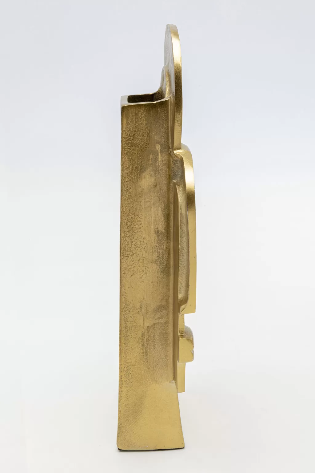 Vase Design Élégant Due Volti en Doré - Création Exclusive KARE - 36cm de Hauteur - Pièce Décorative Haut de Gamme pour Intérieur Chic