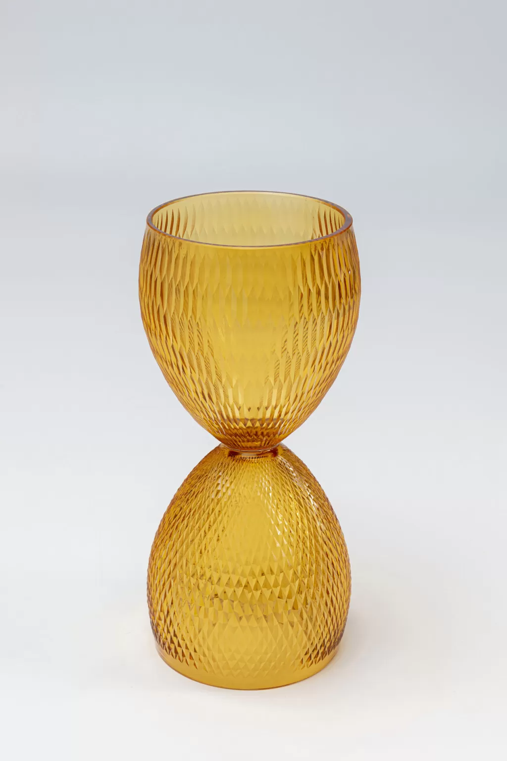 Vase design scandinave Duetto - Déco d'intérieur moderne en orange vif - Diamètre 31 cm par KARE