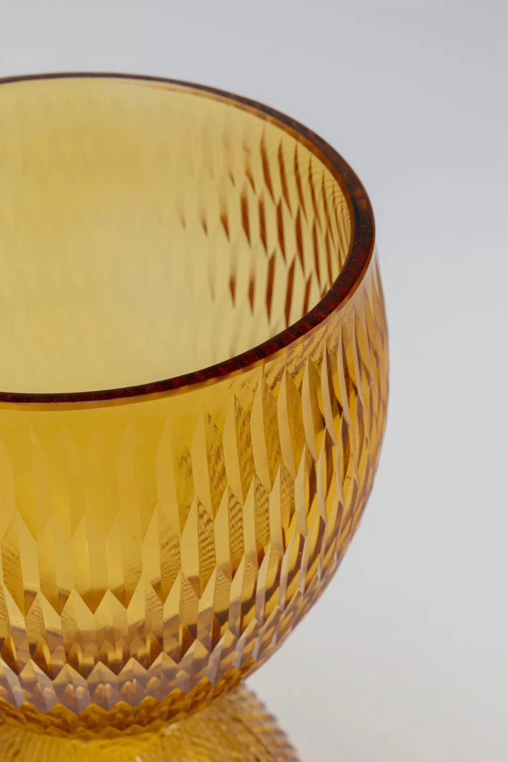 Vase design scandinave Duetto - Déco d'intérieur moderne en orange vif - Diamètre 31 cm par KARE