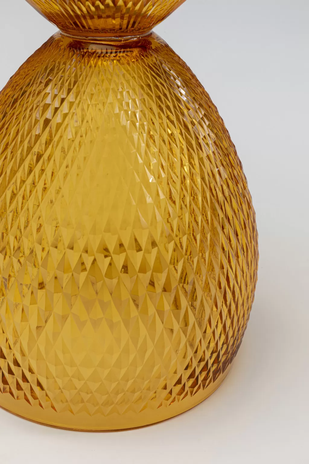 Vase design scandinave Duetto - Déco d'intérieur moderne en orange vif - Diamètre 31 cm par KARE