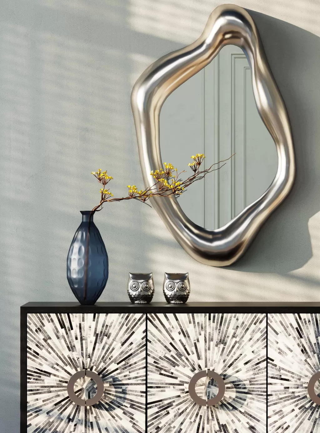 Vase design Dune - Modèle contemporain en céramique 38 cm par KARE - Pièce décorative épurée pour intérieur moderne