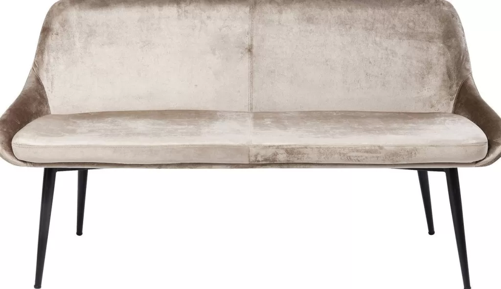Banc design contemporain East Side pour intérieur/extérieur - 154 cm de longueur en bois massif élégant (Collection KARE Design)