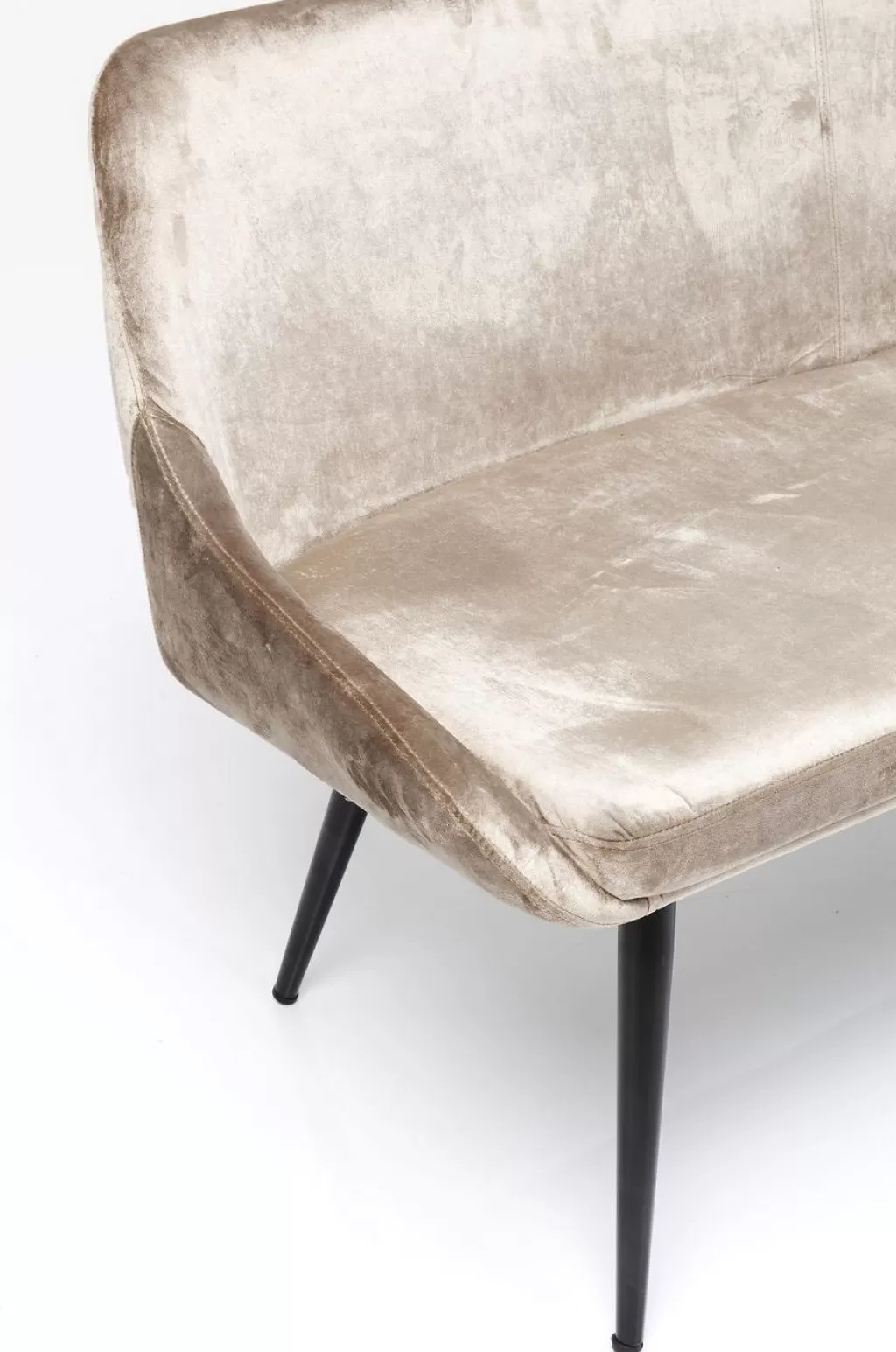 Banc design contemporain East Side pour intérieur/extérieur - 154 cm de longueur en bois massif élégant (Collection KARE Design)