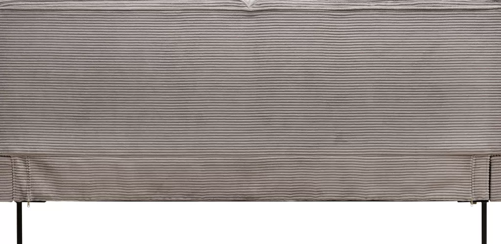 Lit design KARE - East Side | Tête de lit en velours côtelé gris anthracite | Dimensions 160x200 cm