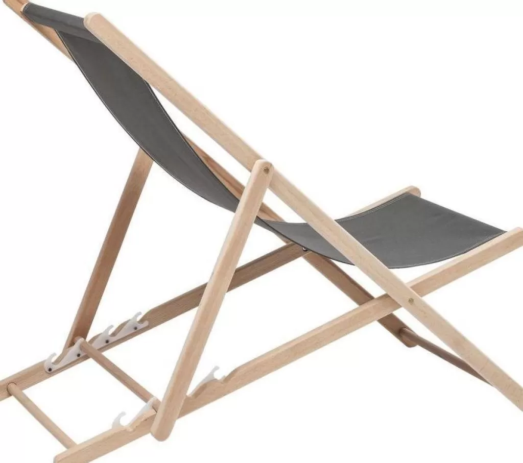 Chaise de Dété Confortable KARE Design - Style Scandinave, Fauteuil de Jardin Léger en Gris Anthracite