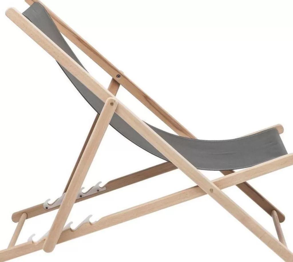 Chaise de Dété Confortable KARE Design - Style Scandinave, Fauteuil de Jardin Léger en Gris Anthracite