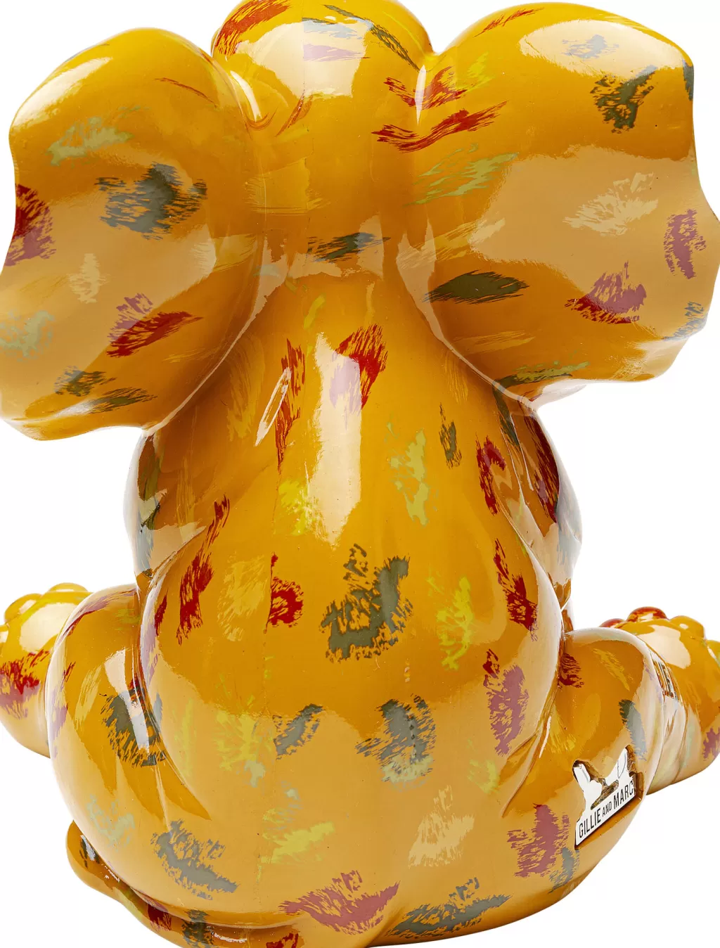 Éléphant décoratif à pois doré par KARE Design - Objet de décoration moderne 18 cm