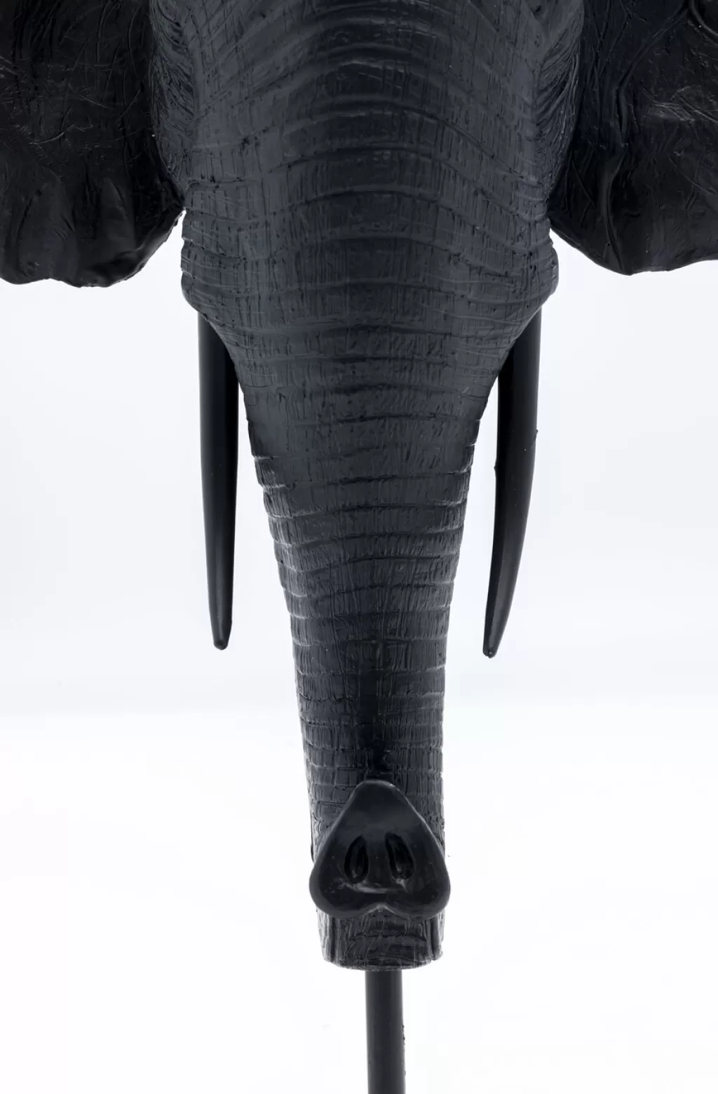 Bougeoir Design Élégant Tête d'Éléphant KARE - Noir Anthracite, 49 cm pour Ambiance Chaleureuse
