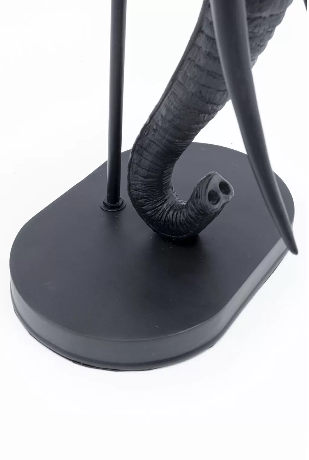 Éléphant Royal Décoratif en Résine - Figurine Design Moderne KARE, Noir Anthracite - 57 cm