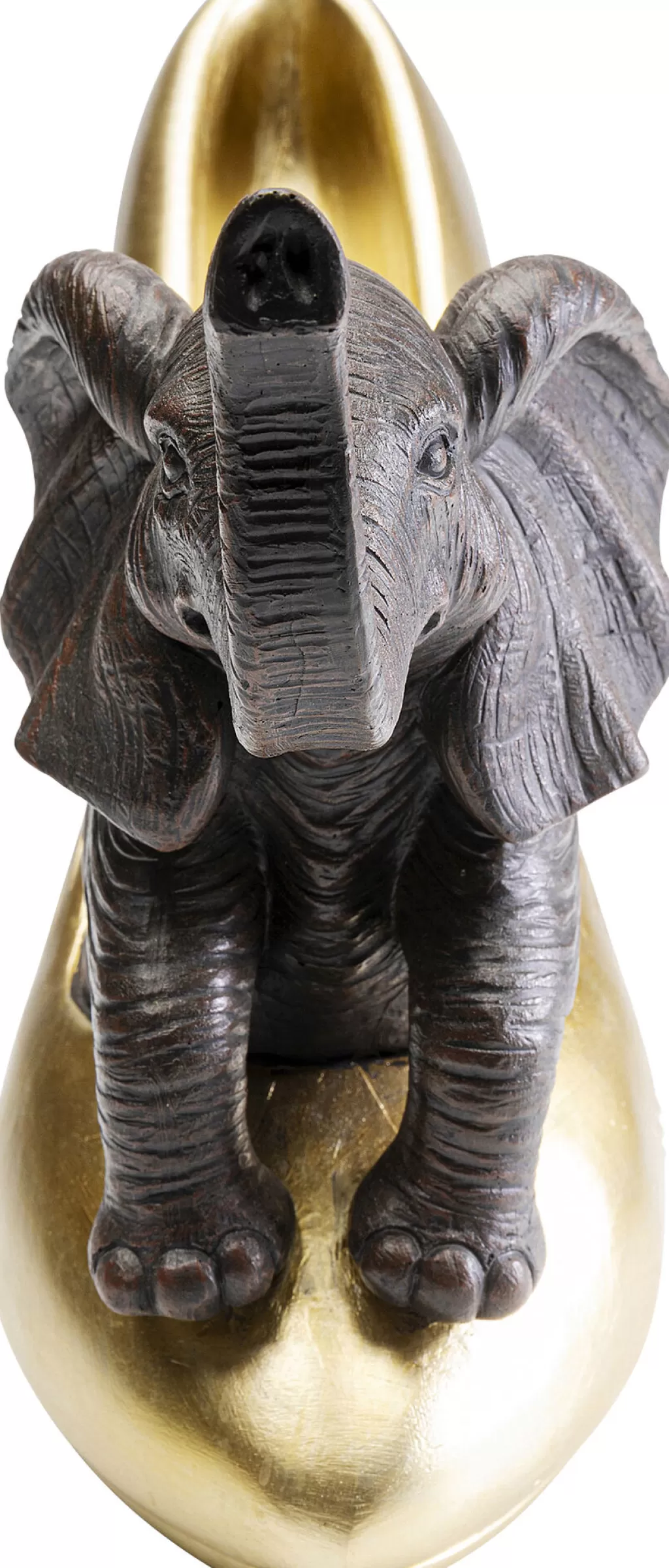 KARE Design - Décor Fétiche Éléphant Porte-Chaussures - Sculpture Artisanale 34 cm pour Intérieur