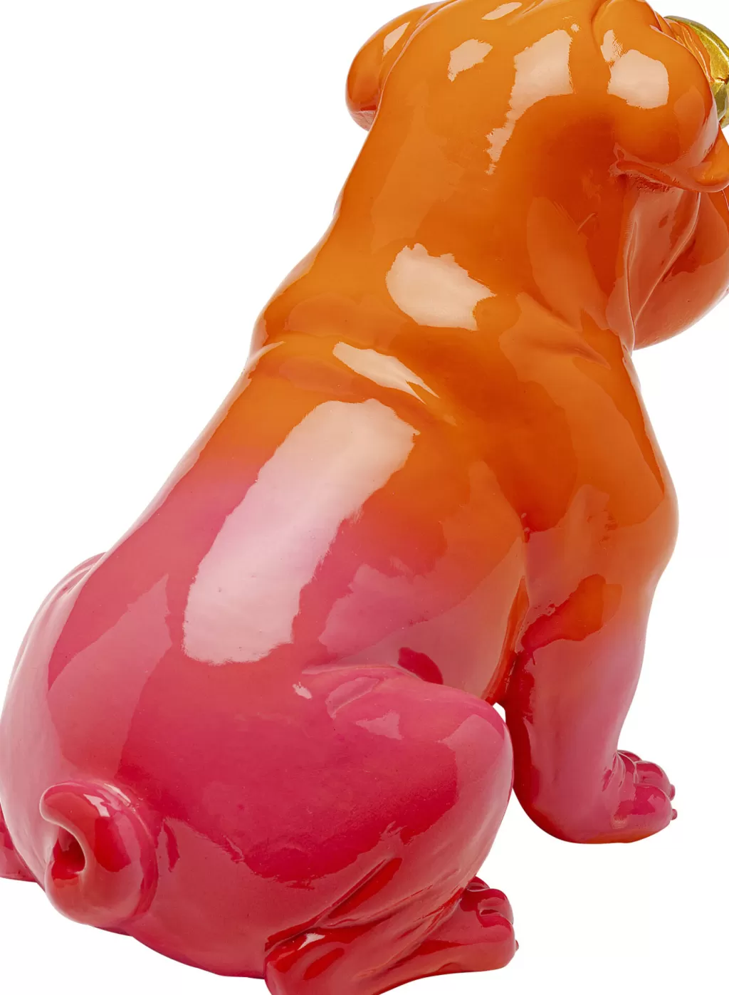 Déco Tendance KARE Design : Chien en Rose Poudré - Figurine Mignonne 37 cm pour Intérieur Créatif