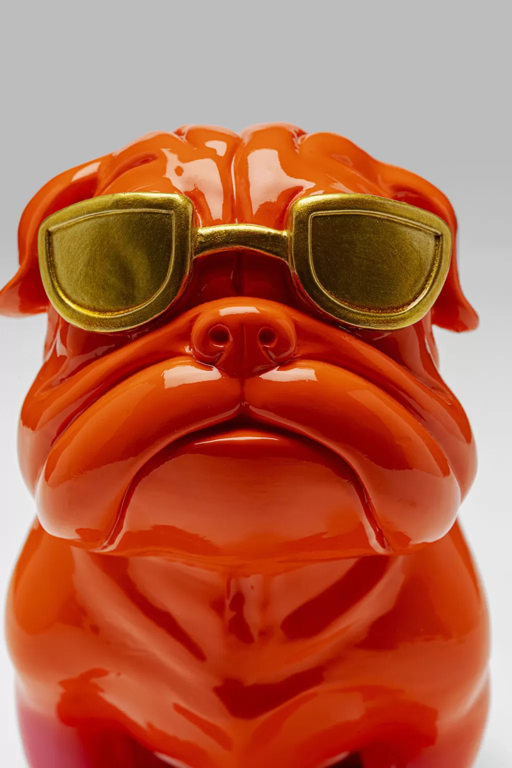 Déco Tendance KARE Design : Chien en Rose Poudré - Figurine Mignonne 37 cm pour Intérieur Créatif