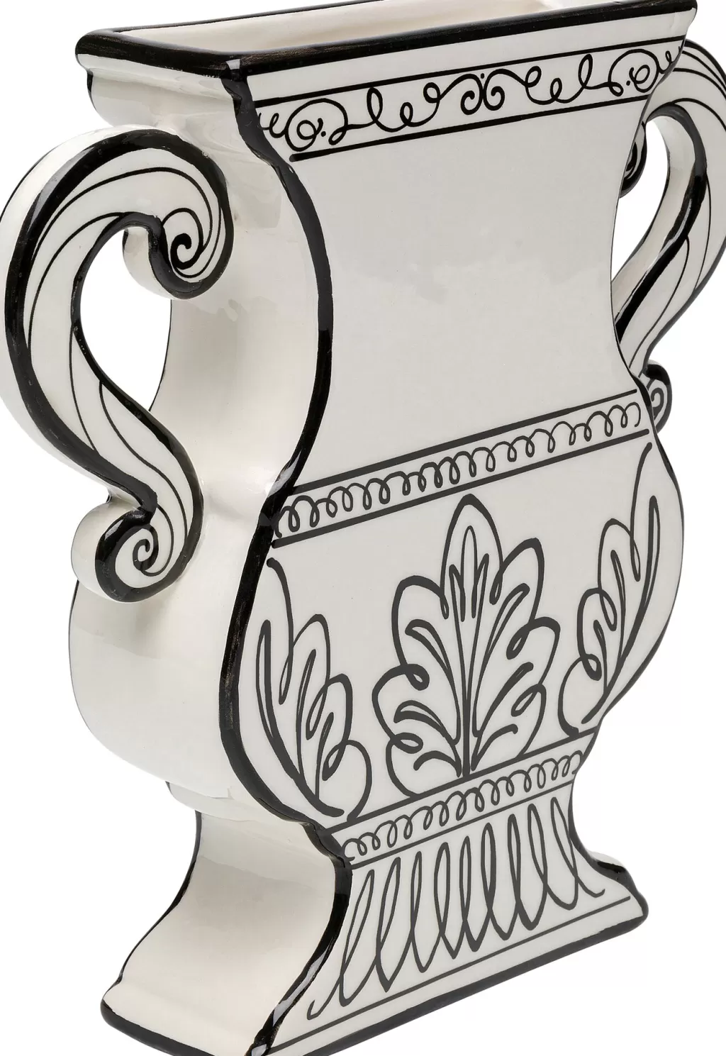 Élégant vase design KARE Design - Collection Favola - Hauteur 24 cm - Décor floral intemporel