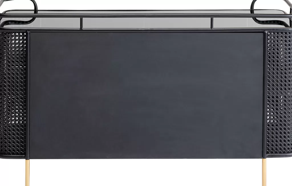 Table d'appoint design Fence Senkki par KARE - 120 x 70 cm pour salon élégant | Modèle contemporain avec structure métal et plateau bois 

[Version épurée pour décoration intérieure - Dimensions généreuses L120 x P70cm]