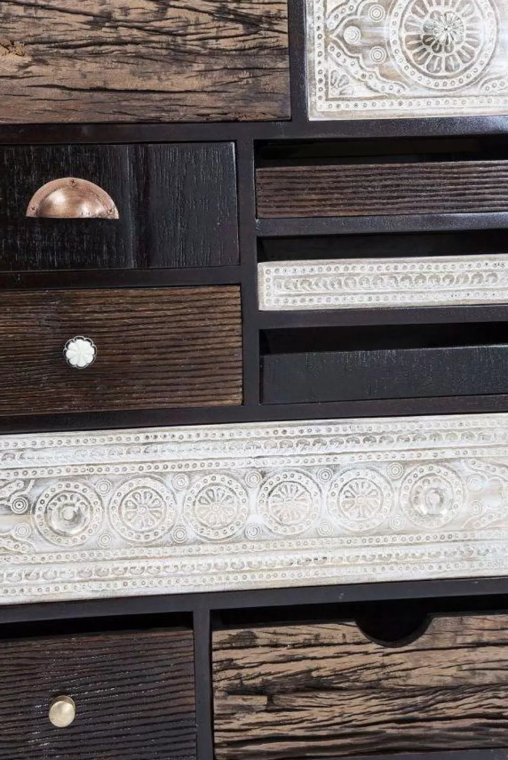 KARE Design - Boîtes de Rangement Finca 10 - Lot Élégant pour Maison & Bureau (10 Unités)