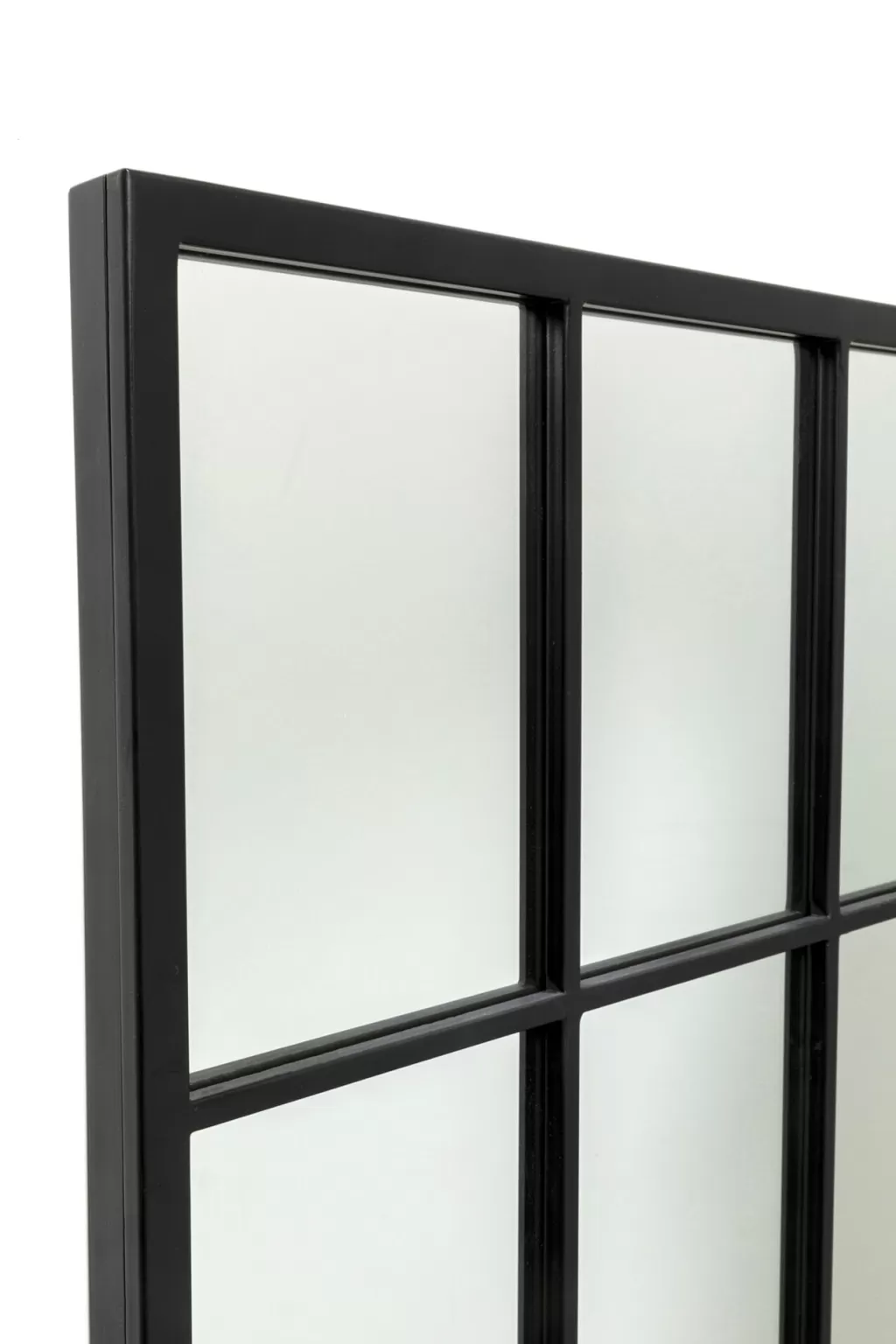 Miroir Mural Design Élégance Moderne par KARE - Cadre Métallique Noir sur Mesure 60 x 140 cm
