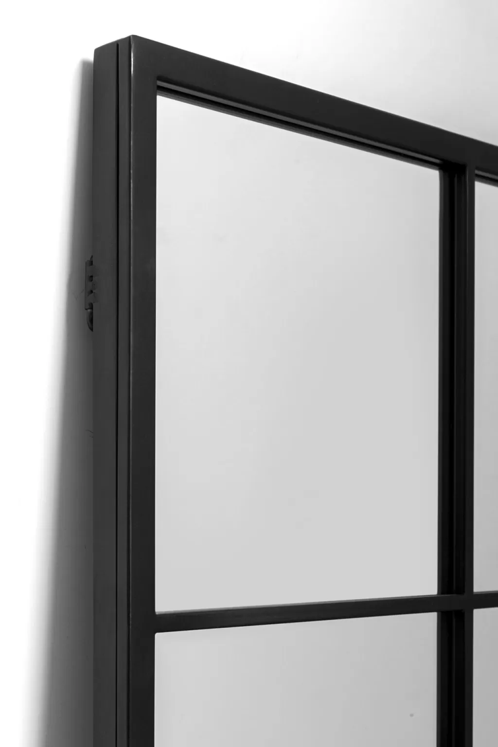 Miroir Mural Élégant Fenêtre – Cadre Métallique Noir 90x180 cm, Design Contemporain par KARE