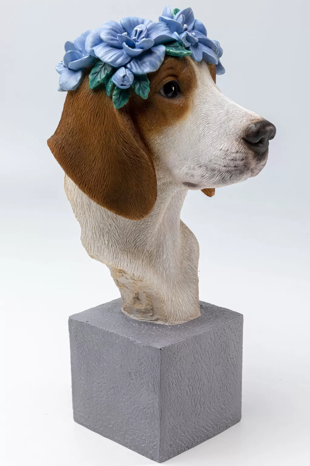 KARE Design - Figurine Beagle de la Collection Fiori, Sculpture Décorative pour Intérieur, 47 cm