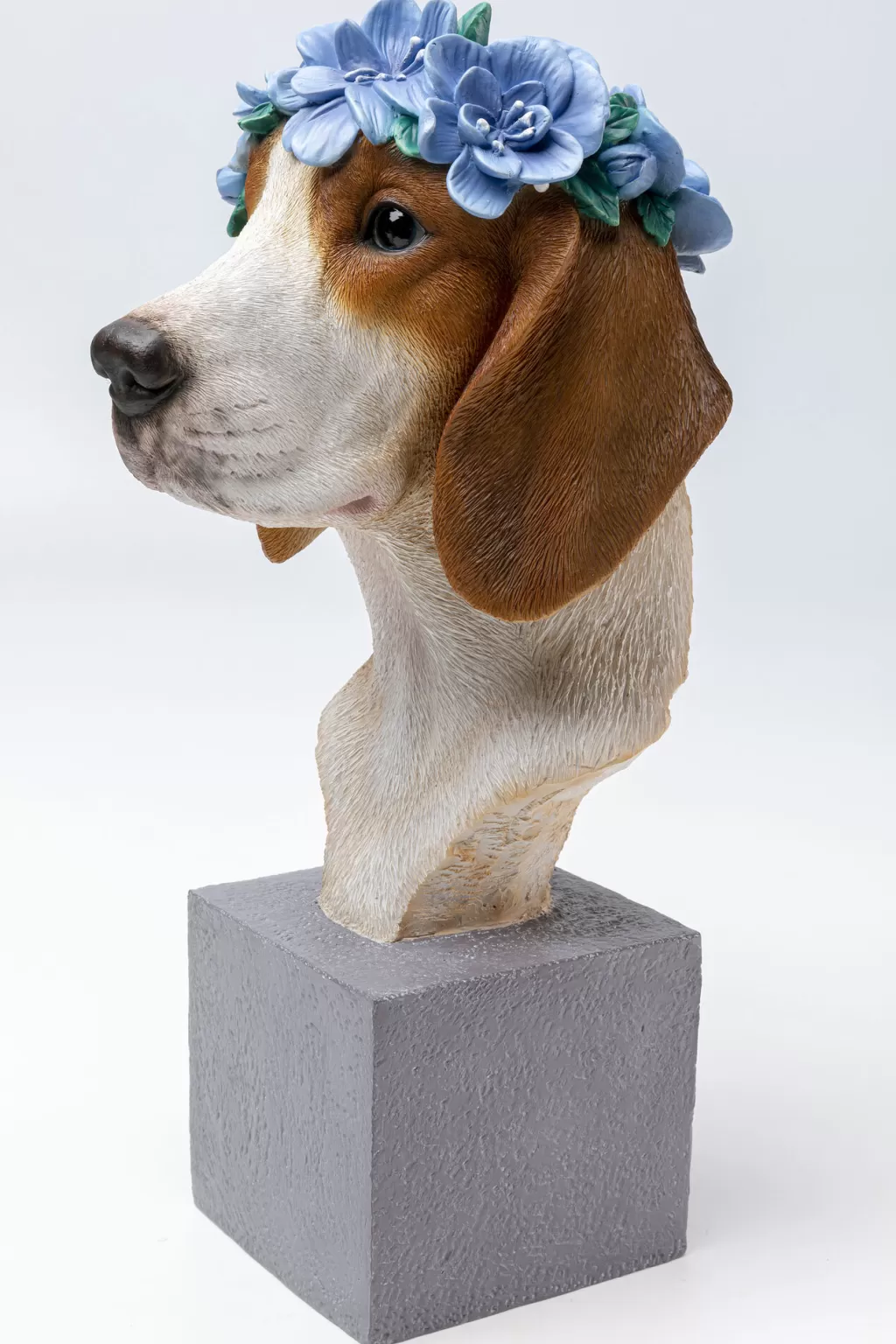 KARE Design - Figurine Beagle de la Collection Fiori, Sculpture Décorative pour Intérieur, 47 cm