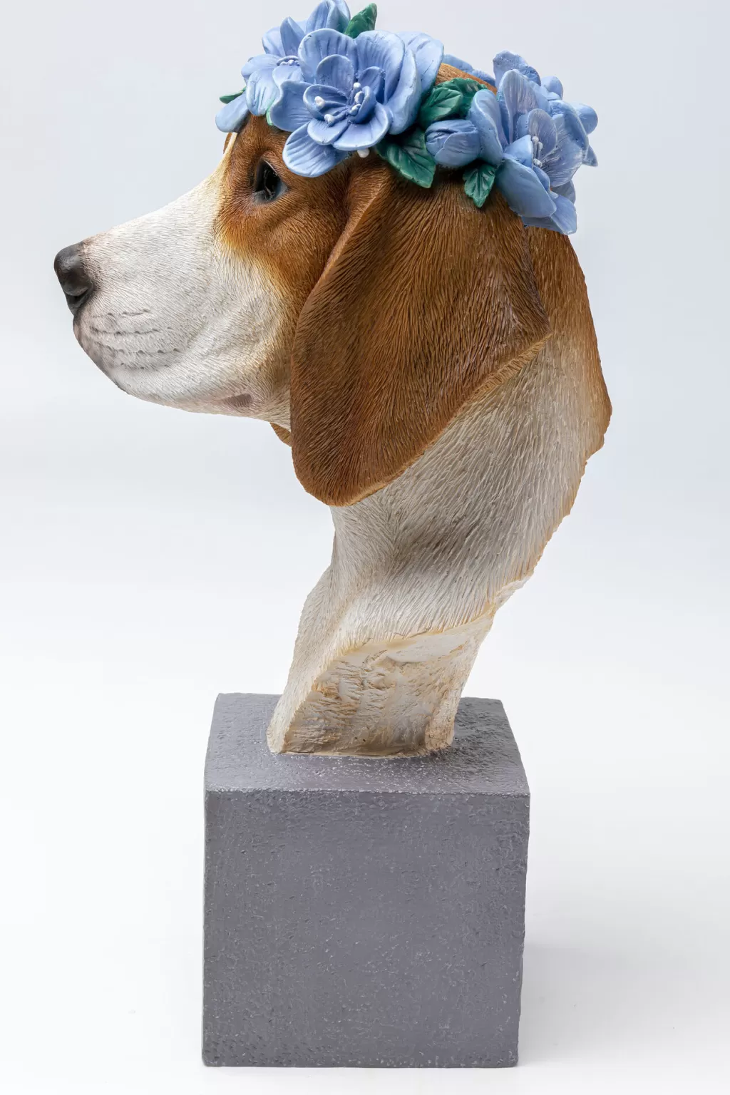KARE Design - Figurine Beagle de la Collection Fiori, Sculpture Décorative pour Intérieur, 47 cm