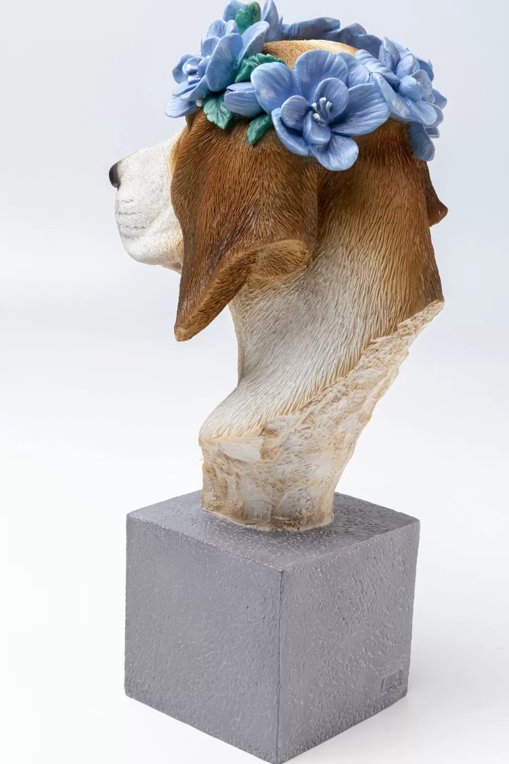 KARE Design - Figurine Beagle de la Collection Fiori, Sculpture Décorative pour Intérieur, 47 cm