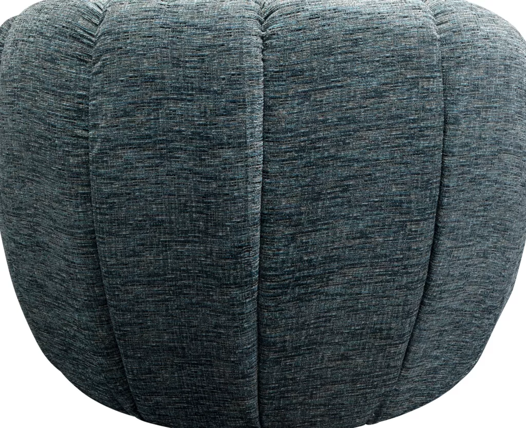 Fauteuil pivotant design Fiori bleu azur - Confort élégant et ligne épurée par KARE Design