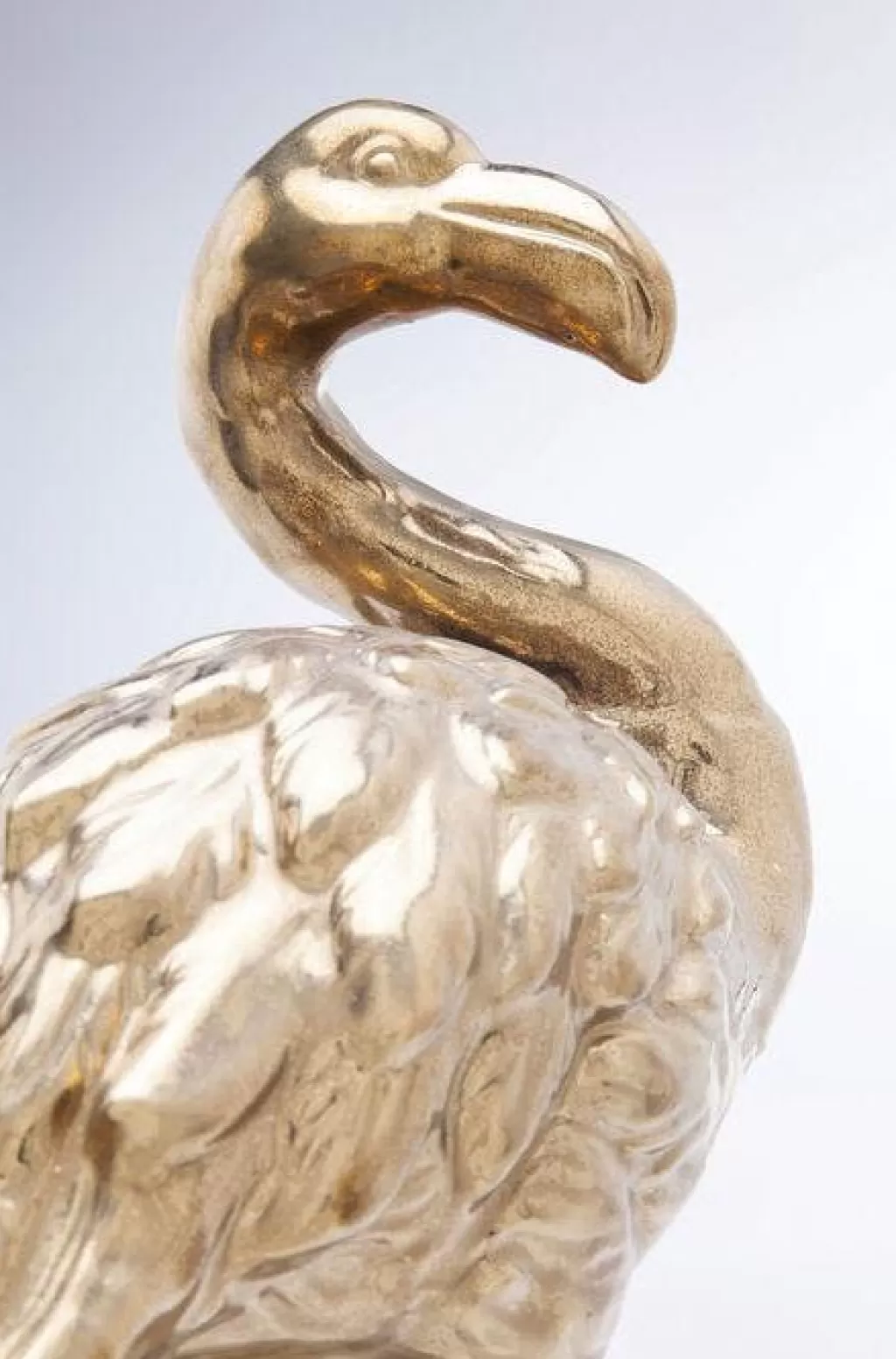 Sculpture Décorative Flamant Rose Doré par KARE Design - Élégance Contemporaine pour Votre Intérieur