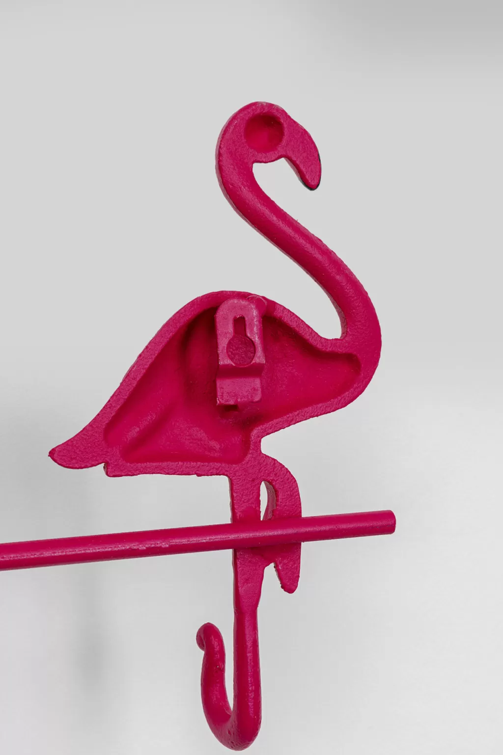 Porte-manteau mural Flamingo Rose poudré - Support design KARE pour entrée élégante