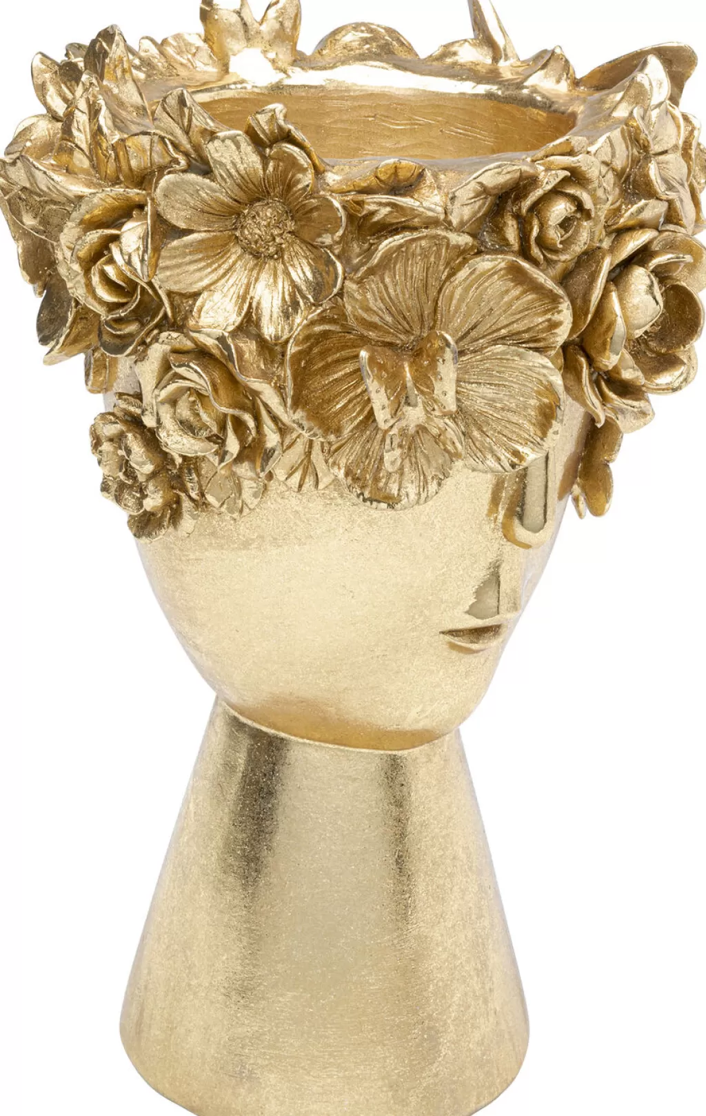 Vase décoratif Flowercrown doré 20 cm - Design contemporain par KARE