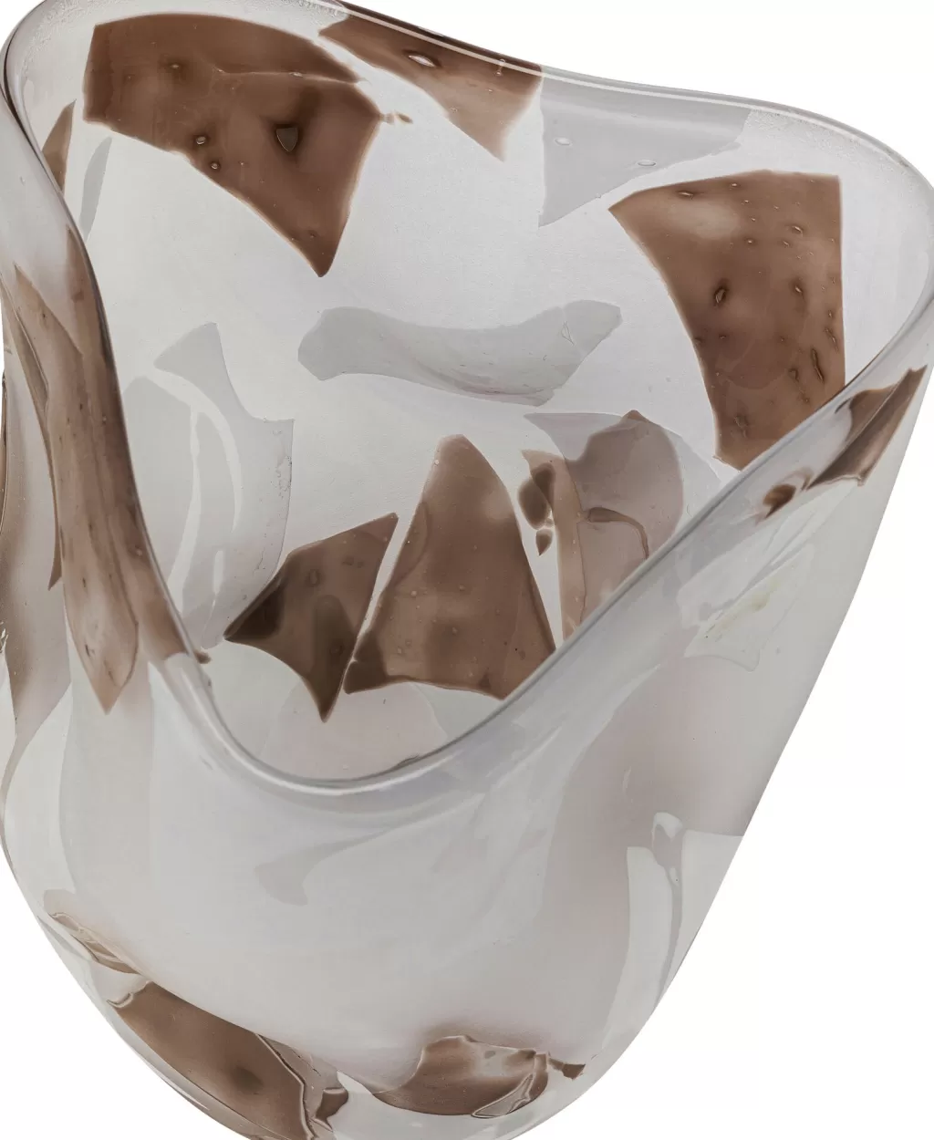 Vase design Galicia - Décoration élégante pour salon en marron, 28 cm - Création KARE Design