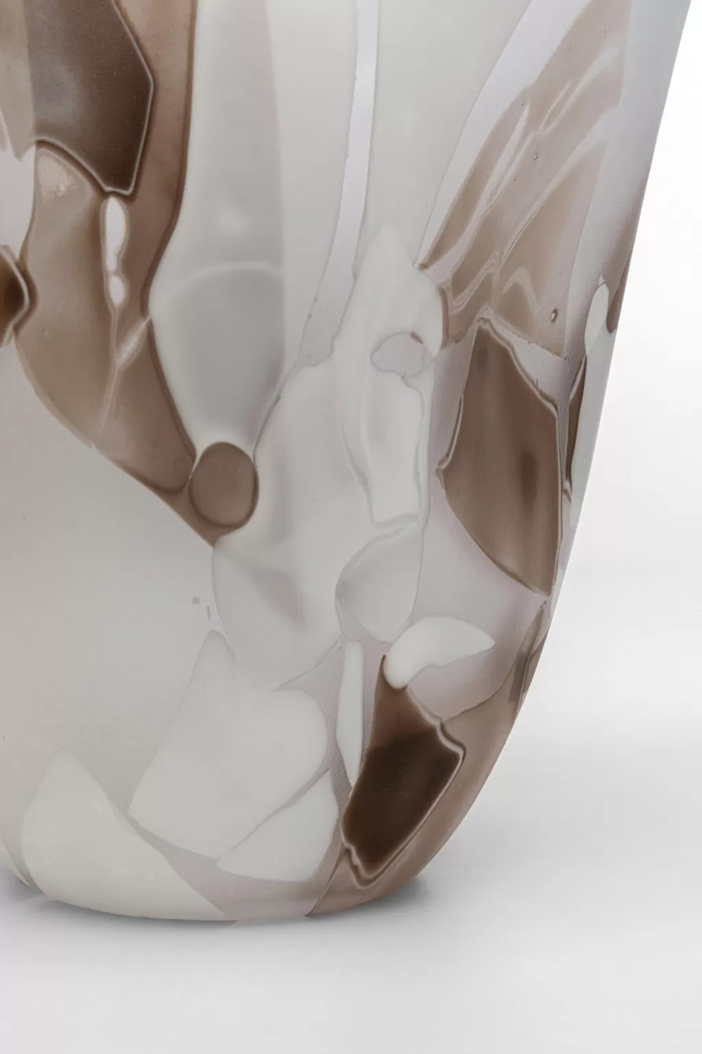 Vase design Galicia - Décoration élégante pour salon en marron, 28 cm - Création KARE Design