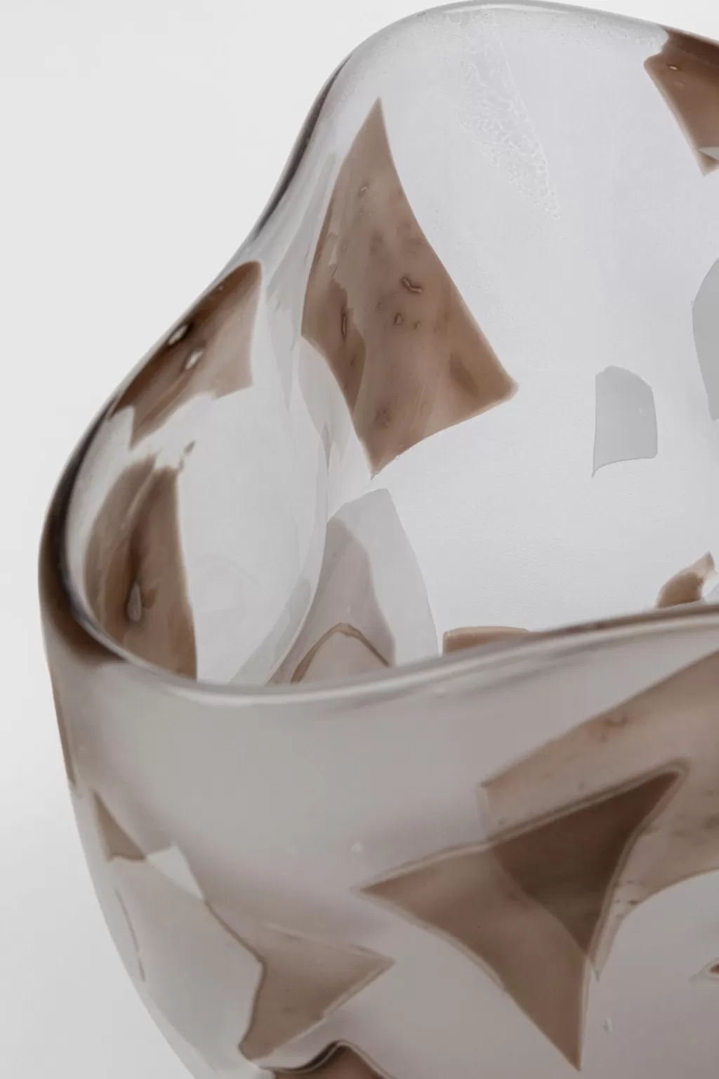 Vase design Galicia - Décoration élégante pour salon en marron, 28 cm - Création KARE Design