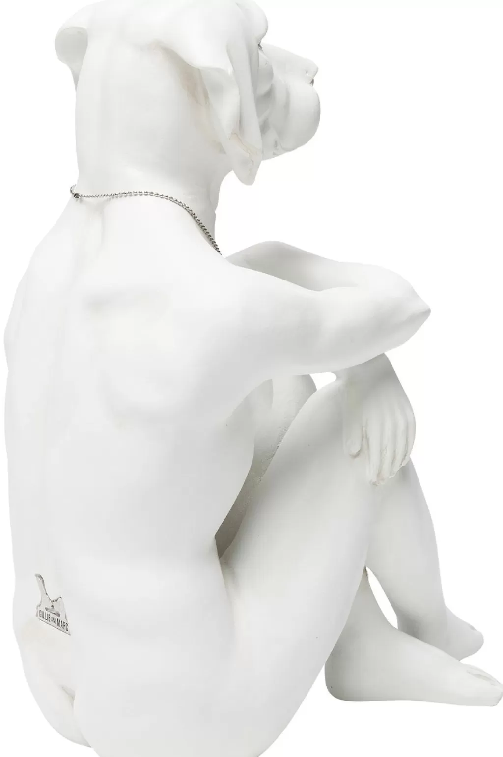 Figurine Décorative Chien Gangster Rétro - Design Unique en Tonalité Crème par KARE