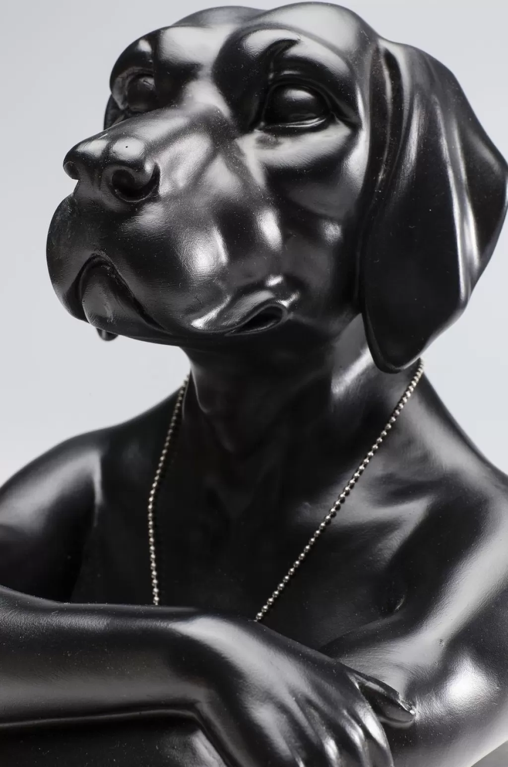 Déco Canine Rebelle - Figurine Style Bad Boy par KARE Design, Noir Intemporel