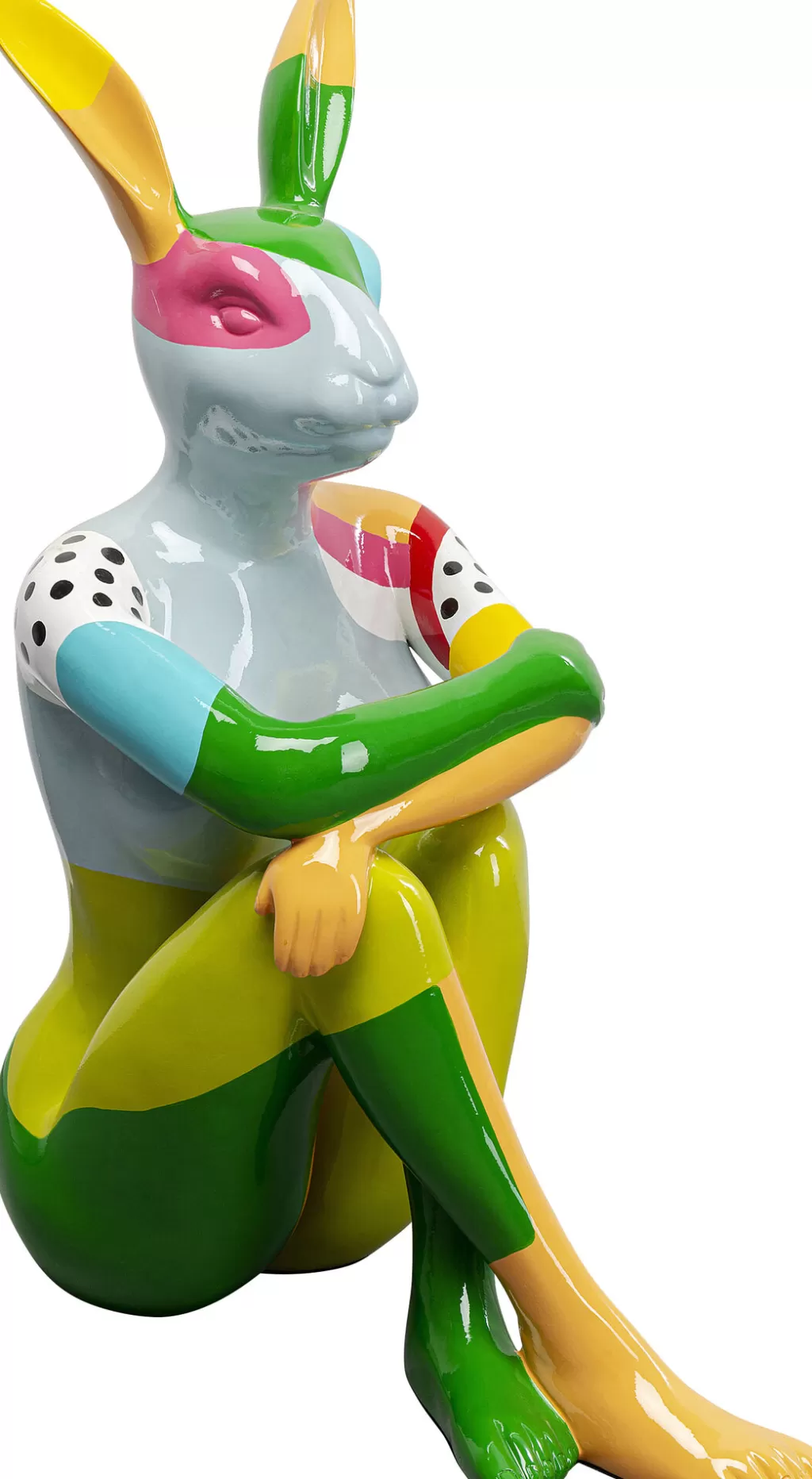 KARE Design - Lapin Décoratif Rebelle Multicolore 