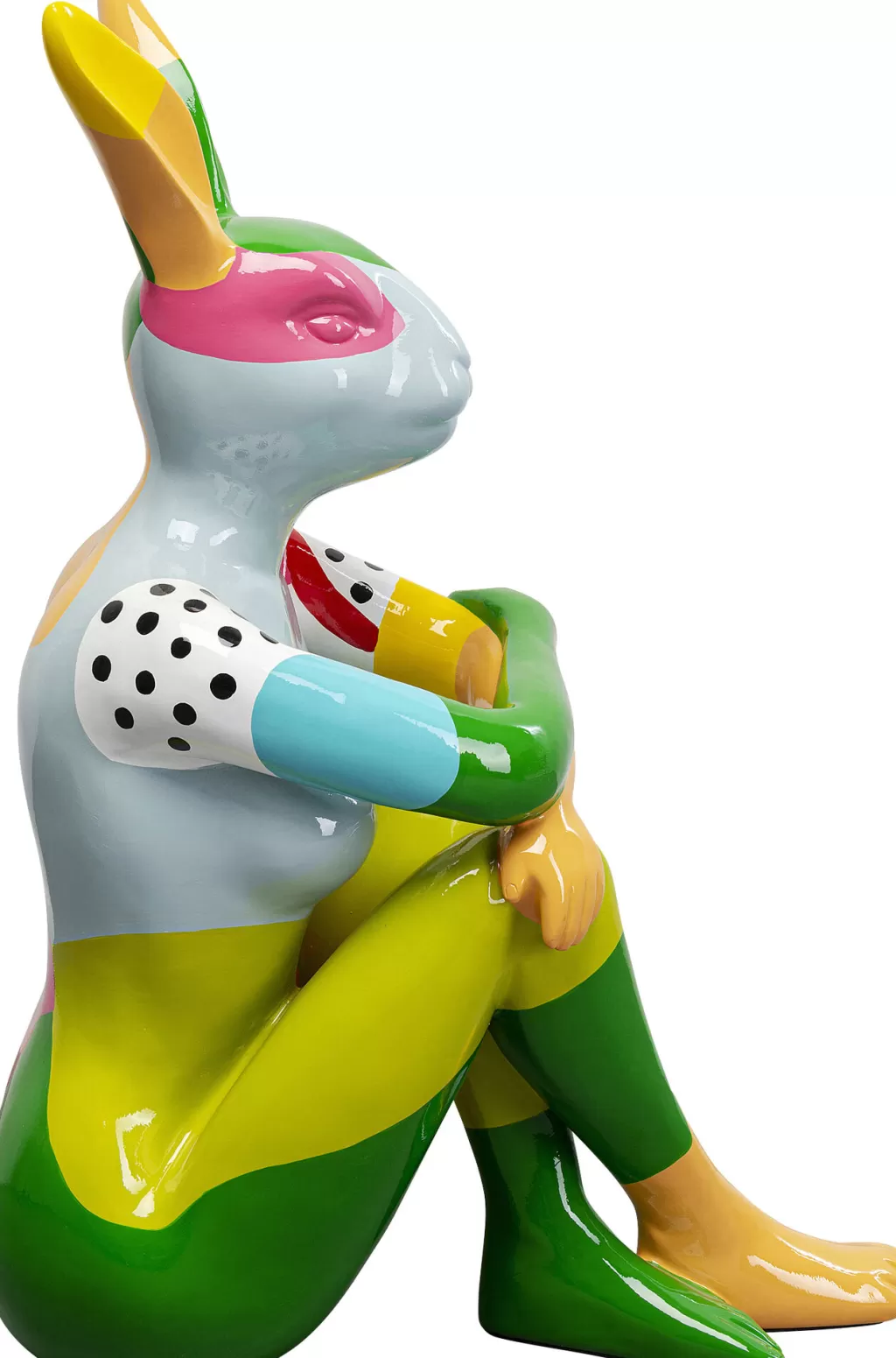 KARE Design - Lapin Décoratif Rebelle Multicolore 