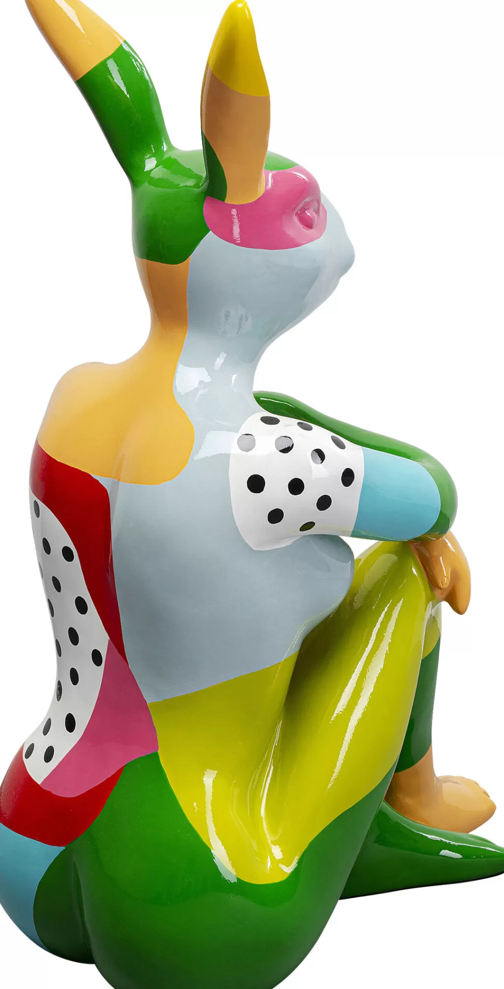 KARE Design - Lapin Décoratif Rebelle Multicolore 