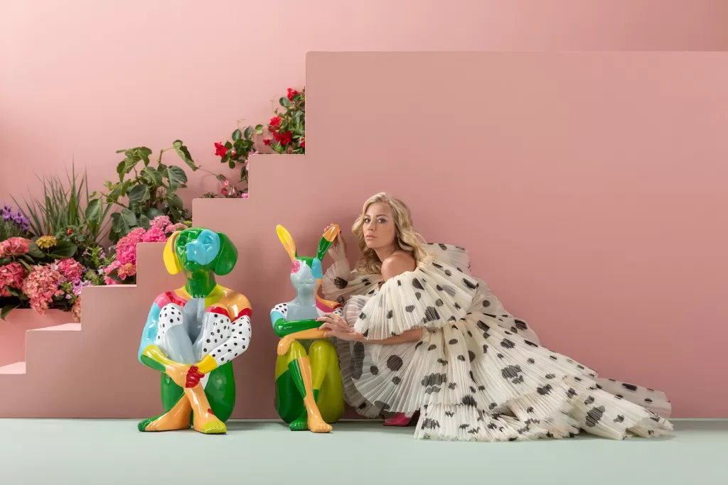 KARE Design - Lapin Décoratif Rebelle Multicolore 