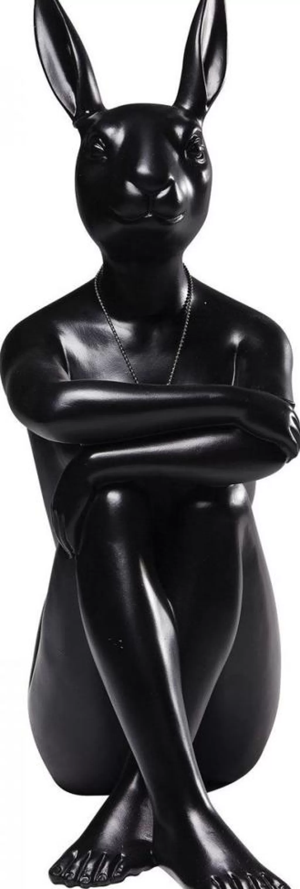 Figurine décorative Gangster Rabbit style urbain - Noir intense, design KARE pour intérieur contemporain