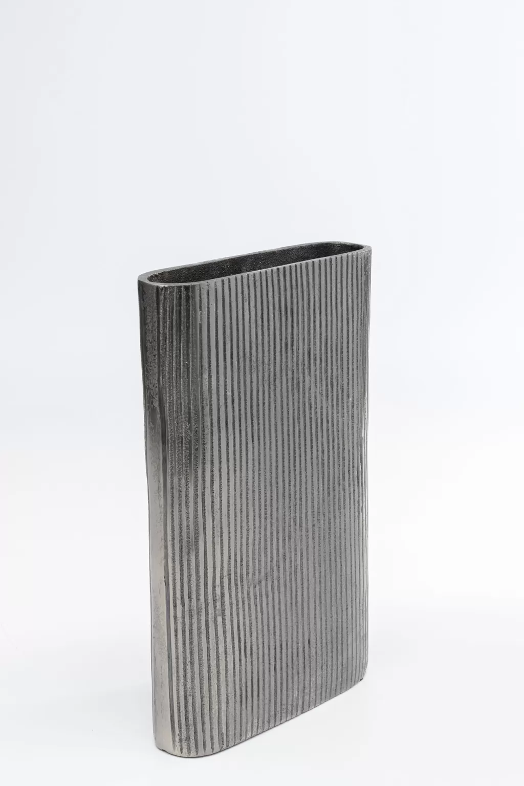 Vase design contemporain Gauri - Gris anthracite élégant - 35 cm de hauteur par KARE (Idéal pour intérieur moderne)