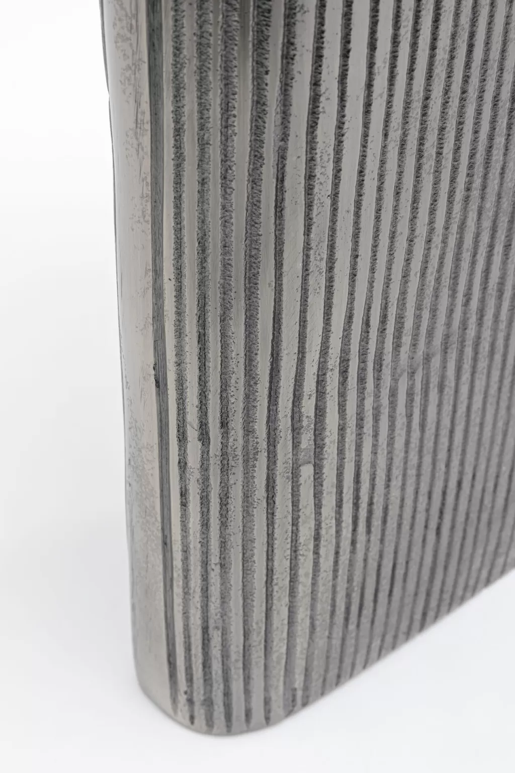 Vase design contemporain Gauri - Gris anthracite élégant - 35 cm de hauteur par KARE (Idéal pour intérieur moderne)
