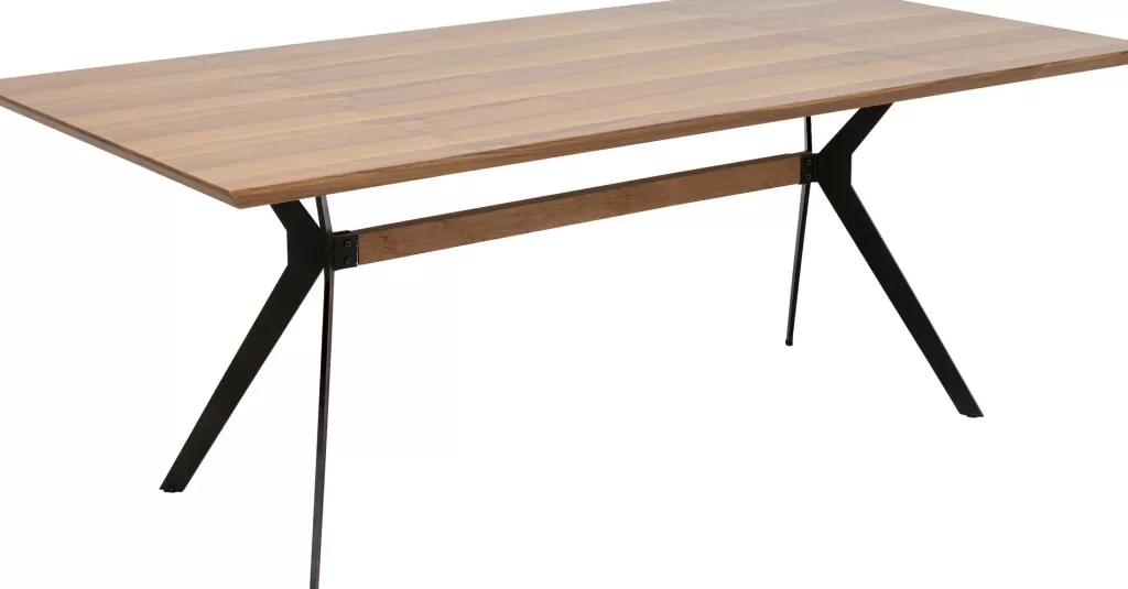 Table de salle à manger Georgetown - Design industriel en noyer massif, 200x90 cm - Collection exclusive KARE