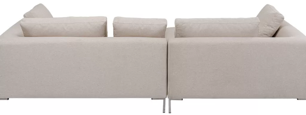 Canapé d'angle design Gianni crème par KARE - Modèle gauche, élégance intemporelle pour votre salon