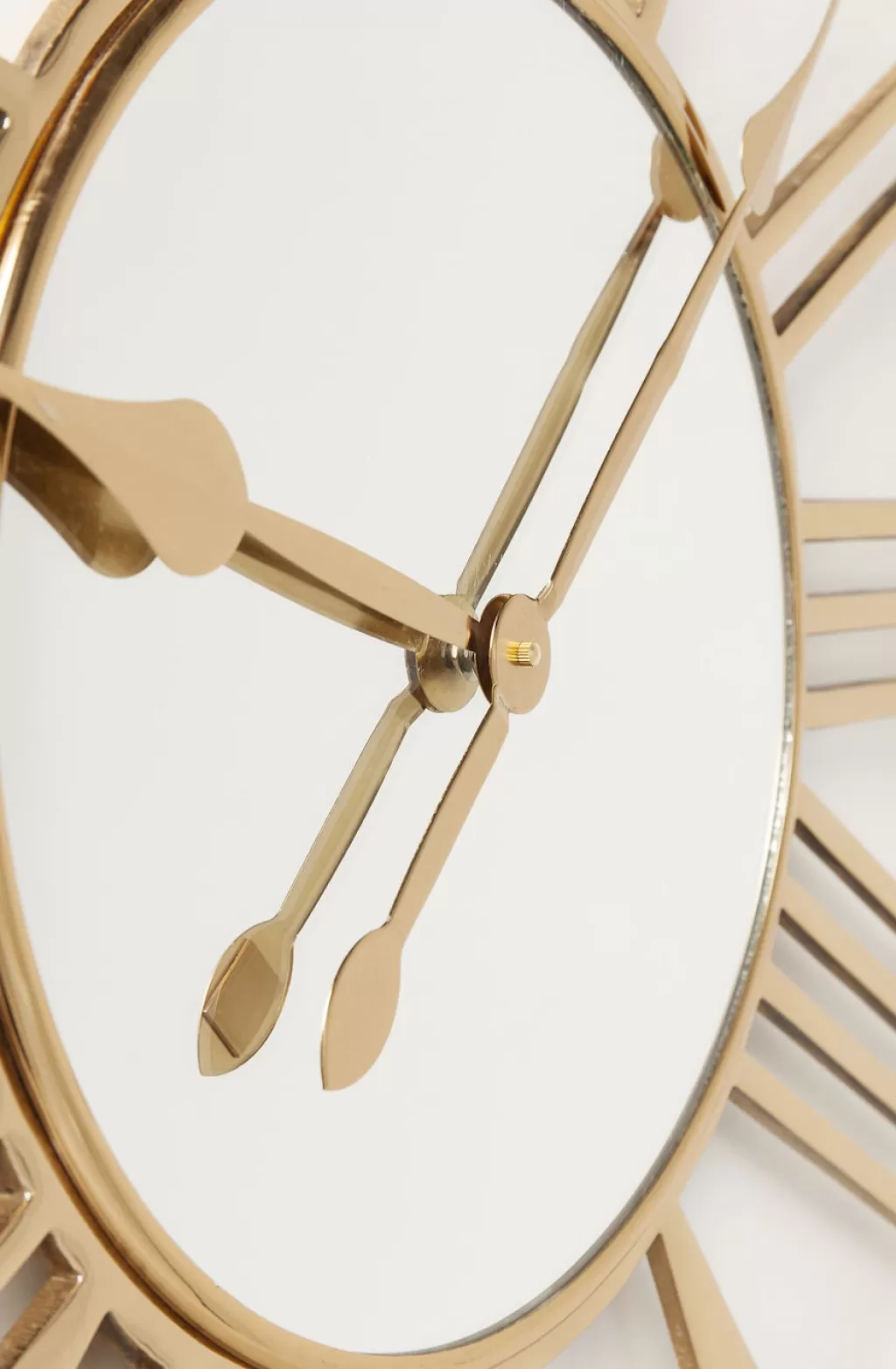 KARE Design - Horloge Murale Géante Dorée à Design Contemporain | Diamètre 80 cm | Décor d'Intérieur Élégant avec Cadran Panoramique