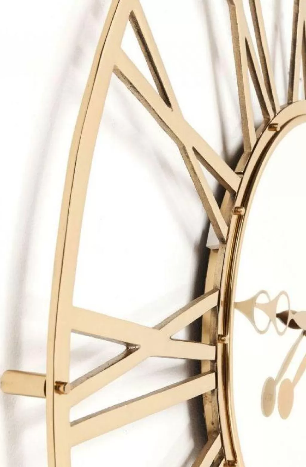 Horloge Murale Design Monumentale KARE - Modèle Élégant en Finition Dorée, Diamètre 120 cm pour Décor d'Intérieur Spectaculaire