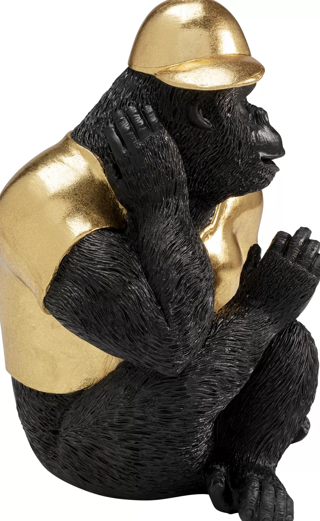 Élégante Figurine de Gorille Glamour - Création Décorative KARE Design 26 cm pour un Intérieur Moderne et Audacieux