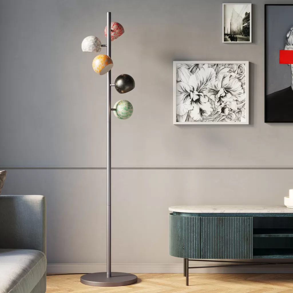 Support TV design scandinave - Meuble mural moderne GLENN par KARE Design | Plateau réglable pour salon élégant